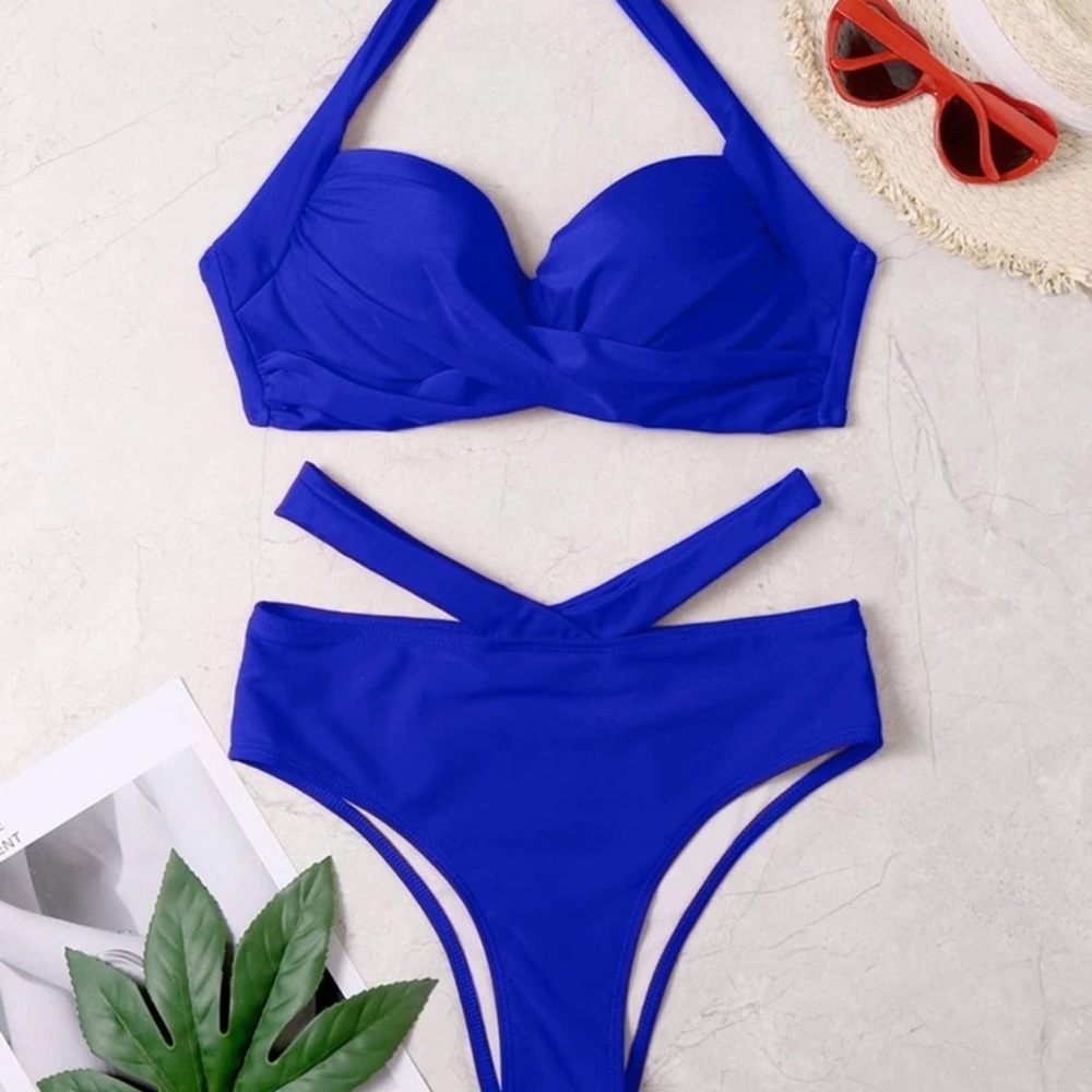 Royal blue swimsuit